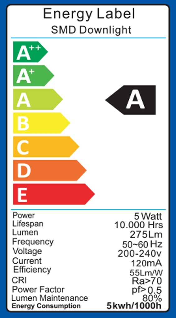 Downlight 5W Parto Lumination