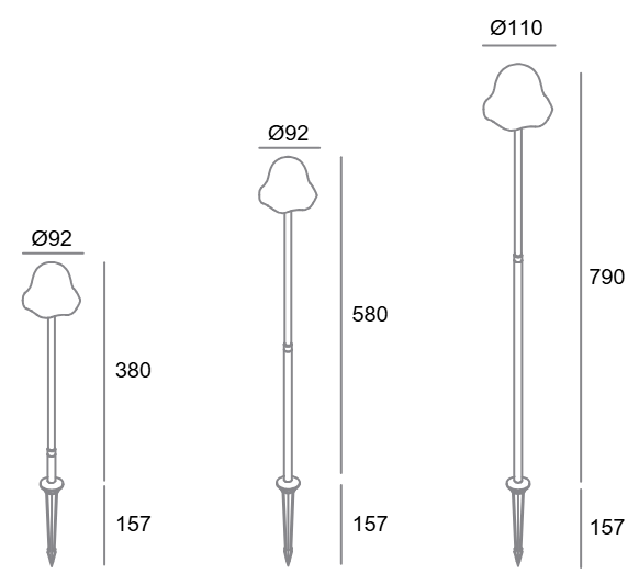 Garden Light Mushroom Design 24W IP65 Loox  