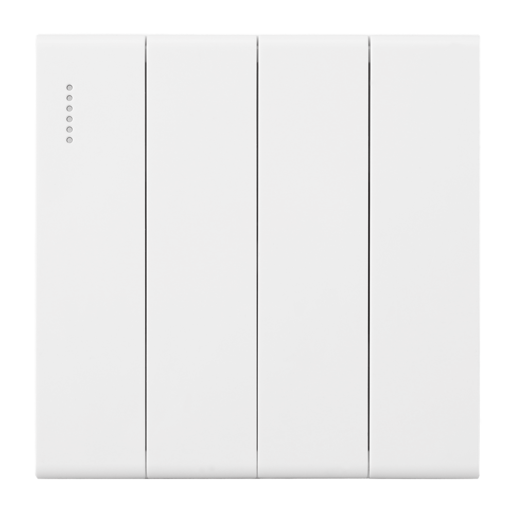 Light Switch 4 Gang Piano Loox