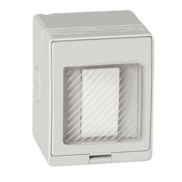 Light Switch Waterproof 1 Gang Piano Loox