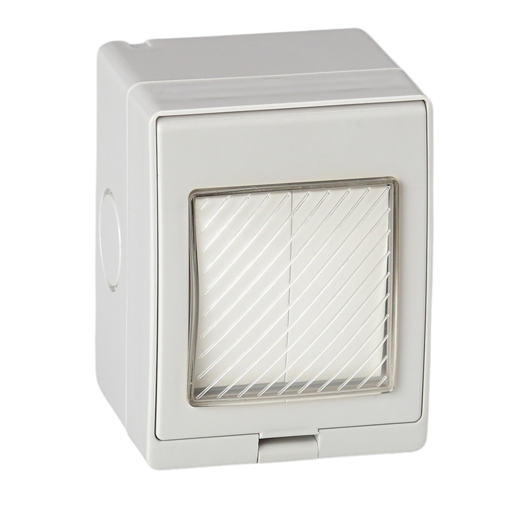 Light Switch Waterproof 2 Gang Piano Loox