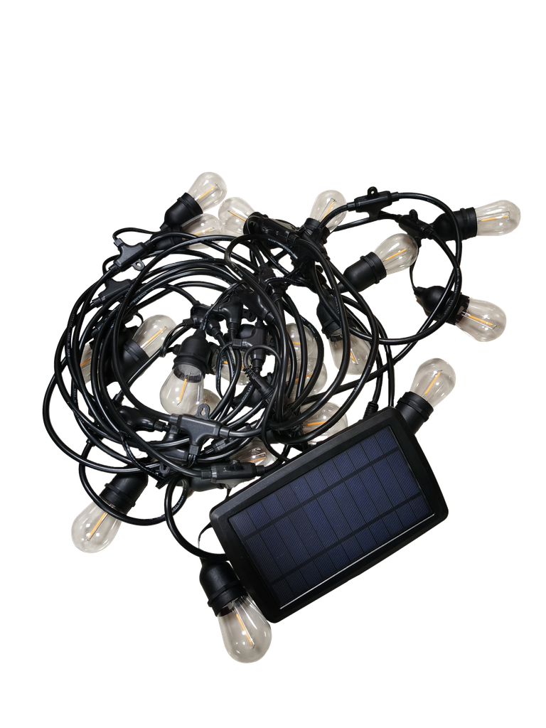 Solar String Light With Filament Lamp Lumination