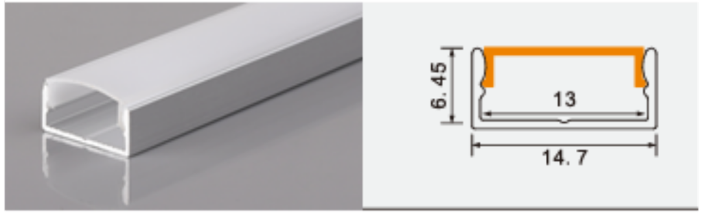Surface Linear Profile XT-506 15*07mm Loox