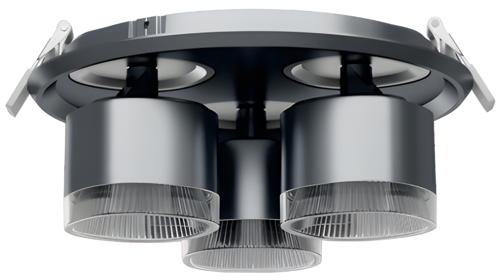 Adjustable Recessed Spotlight 3*10W Round Series Artivia - R220AH1 UGR17 Loox Plus 