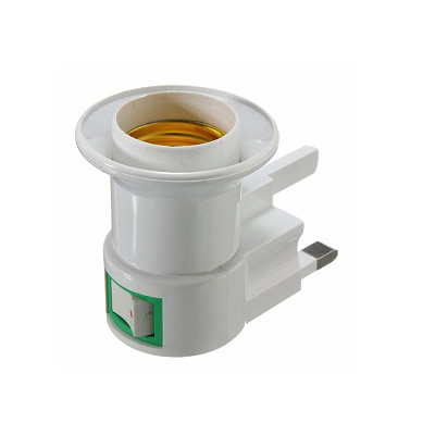 3 Pin Plug E27 Lamp Holder With Switch -2183-600P
