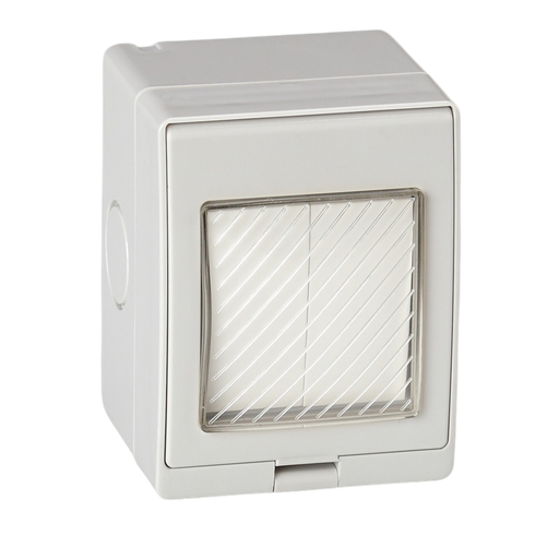 Light Switch Waterproof 2 Gang Piano Loox