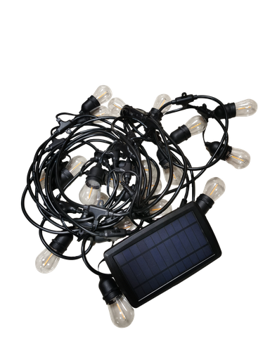 Solar String Light With Filament Lamp Lumination