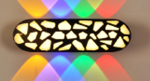Wall Light 230*75mm Black+White N034 Lumination