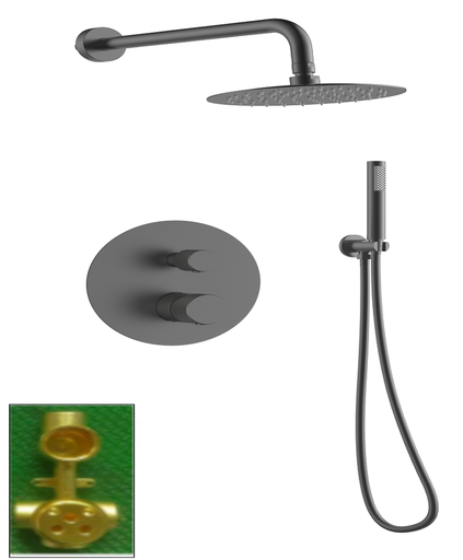 [LVS0SO75FBG] Hidden Mounted Shower Set SO75 Series Loox