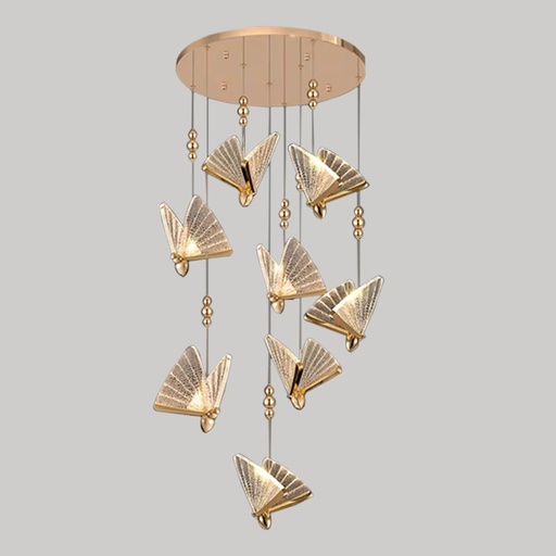 [LDHG6002504] Hanging Lamp 600250 Gold Loox