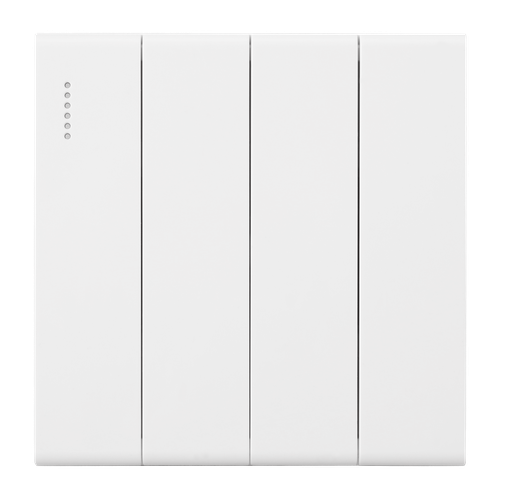 Light Switch 4 Gang Piano Loox